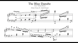 Tom and Jerry Johann Mouse - The Blue Danube [Piano Sheet]