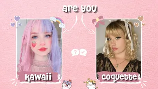 Are you Kawaii or Coquette? 🎀 Aesthetic quiz 🦋