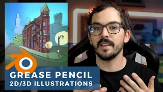 Create 2D/3D illustrations with Grease Pencil in Blender! (Beginner)