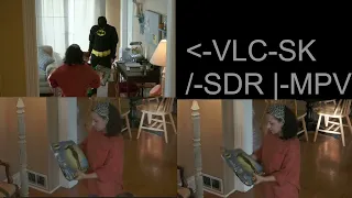 SDR to HDR comparison. VLC-SpecialK and MPV BT2446a
