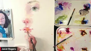 Secrets to Important Portrait Painting Techniques in Watercolor with Janet Rogers