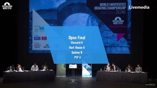 Thessaloniki WUDC 2016 - Finals | Open Final