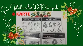 Weihnachts-DSP selbst stempeln & XL-Karte| Christmas Season| Blühende Weihnachten| Stampin' Up