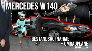 LEVELLA | Mercedes W140 Langversion | Chefmobil aus Japan - Bestandsaufnahme + Umbaupläne