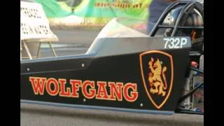 Wolfgang Nitro Flat 4 VW dragster drag car at Redding Drag Strip May 12 2012