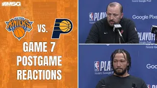 Knicks React to Game 7 Elimination Loss To Pacers And Reflect On Season | New York Knicks