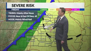 Storms return Friday with a risk of severe weather