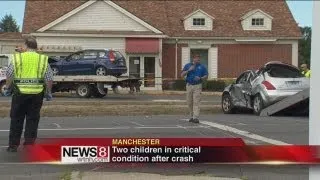 2 children injured in Manchester crash