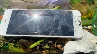 Restore abandoned Iphone 6s Plus cracked found from rubbish | Destroyed phone repair