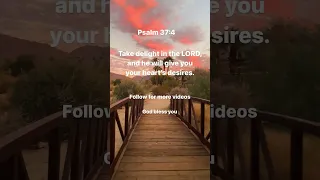 Delight In The Lord | Psalm 37:4 | Bible Verse #shortvideo #jesus #inspiration