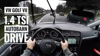 VW Golf VII 1.4 TSI (2016) | POV Drive on german Autobahn