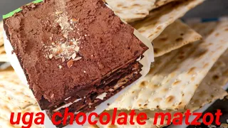 Matzah chocolate cake no cake cake🇮🇱Passover Israel#matzo #matza#nobake