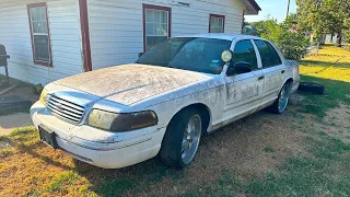 This $425 Police Crown Vic sat Abandoned Over 10 Years Will it Run? First Wash!