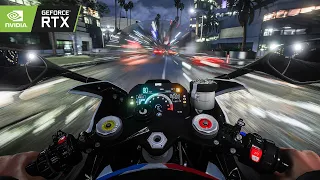 ⁴ᴷ⁶⁰ GTA 5: POV Ultra Realistic Motorbike Ride Gameplay! 2023 Ray Tracing RTX 3090 Graphics Mod!