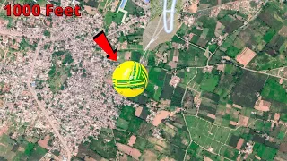 Dropping Football From 1000 Feet😲 | फुटबॉल को 1000 फ़ीट से गिराने पे क्या होगा?