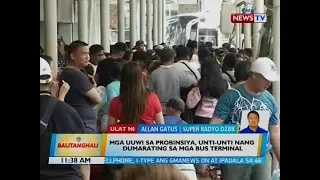 Mga uuwi sa probinsya, unti-unti nang dumarating sa mga bus terminal