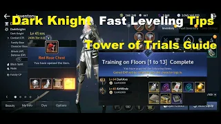 Black Desert Mobile: Tower of Trial Guide & Dark Knight Fast Leveling to 55/60 Tips