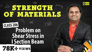 Problem on Shear Stress in I Section Beam - Shear Stress in Beams - Strength of Materials