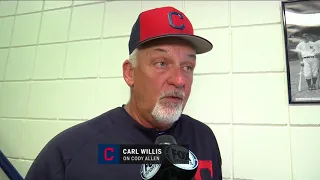 Cleveland Indians pitching coach Carl Willis says Cody Allen is back focusing on 'one thing'