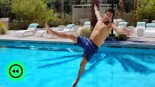 REVERSE VIDEO AT THE POOL!