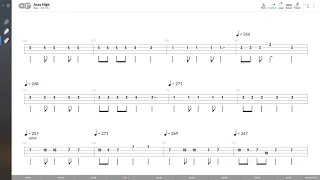 Iron Maiden - Aces High (BASS TAB PLAY ALONG)