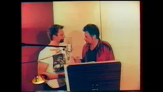 Reportage JOHNNY HALLYDAY et DAVID en 1999 pour la sortie de "sang pour sang"