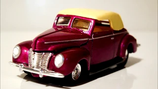 Hot Wheels. 1940 40 Ford Deluxe Hot Rod V8 Кабриолет 1/64. Classic cars.