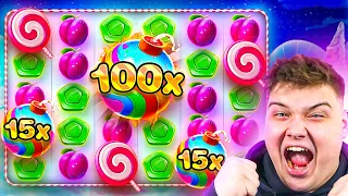 INSANE 100X CONNECTION On SWEET BONANZA!! (ABSOLUTELY CRAZY)