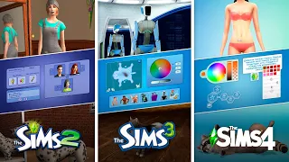 Create a Sim in The Sims / Comparison 3 Parts