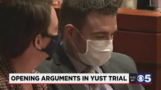 Day 1 in the murder trial of Kylr Yust for the deaths of Kara Kopetsky, Jessica Runions