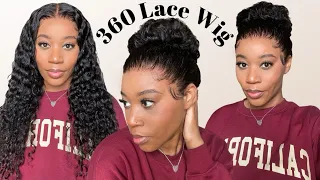 360 WATER WAVE WIG INSTALL 🔥| SUPER MELTED HAIRLINE, NO PLUCKING NEEDED | FT.LUVME HAIR