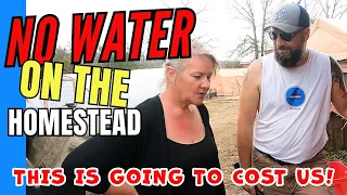 THIS IS GOING TO COST US |tiny house homesteading, cabin build, DIY HOW TO, well, tractor tiny cabin