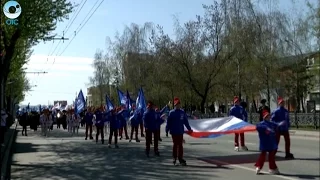 Торжественный митинг в честь Праздника Весны и Труда по традиции прошёл в Новосибирске 1 мая