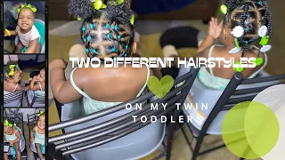 Two Quick & Easy Hairstyles for Toddlers| #CurlyHair| #Toddlers&Babies|