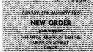 Sunrise New Order, Leeds Tiffanys, Jan 1985