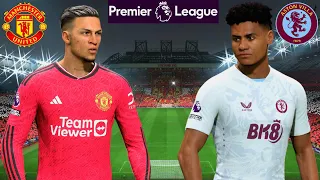 EA FC 24 - Manchester United vs Aston Villa - Garnacho Watkins - Premier League 23/24 | PS5 | 4K HDR