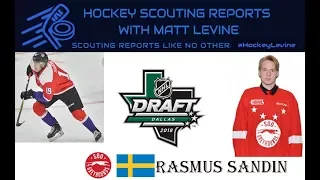 Underrated 2018 Prospect? | Rasmus Sandin 2018 NHL Draft Scouting Report