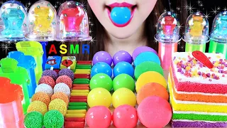 ASMR 🌈RAINBOW DESSERT UNICORN KYOHO JELLY MERMAID JELLY LED COLOR CANDY MACARON RAINBOW CAKE CANDYS