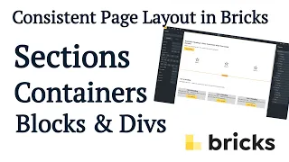 #BricksBuilder Basics: Using Sections, Containers, Blocks, and Divs for Consistency on Every Page