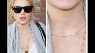 Surveillance video catch Lindsay Lohan stealing necklace from jewelry store.