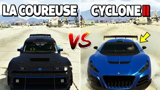 GTA 5 Online: LA COUREUSE VS CYCLONE II (WHICH IS FASTEST ELECTRIC CAR?)