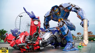 Gipsy Jaeger vs Optimus Prime Robot War in Future World - Big Battle(2023) | Clip Movie HD