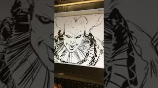 Live Drawing of Stephen Kings' Pennywise Clown