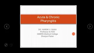 Acute and Chronic Pharyngitis