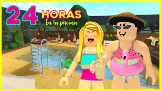 RETO 24 HORAS en la Piscina | Karla | Mamá vs Roblox