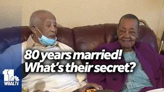 Maryland couple celebrates 80 years in a marriage