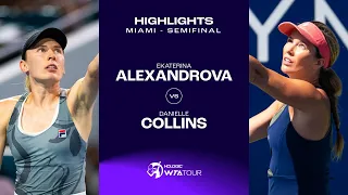 Ekaterina Alexandrova vs. Danielle Collins | 2024 Miami Semifinal | WTA Match Highlights