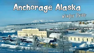 Anchorage Alaska Winter Drive (01-31-24)