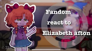 Fandom React to Elizabeth Afton Part 1/2 || GCRV ||Hazbin Hotel | South Park | pls read dis ⬇️