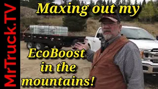 Ford F150 EcoBoost max weight trailering review in the Rockies